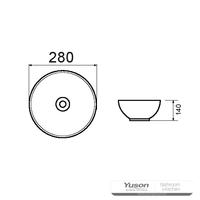 YS28393 Keraaminen pesuallas, taiteellinen allas, keraaminen pesuallas;