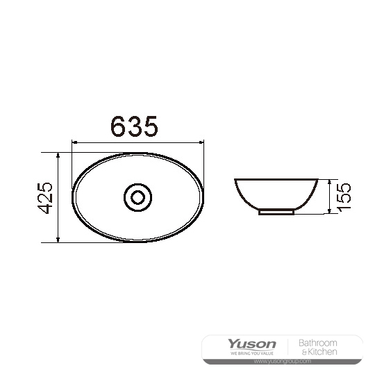 YS28416 Keraaminen pesuallas, taiteellinen allas, keraaminen pesuallas;