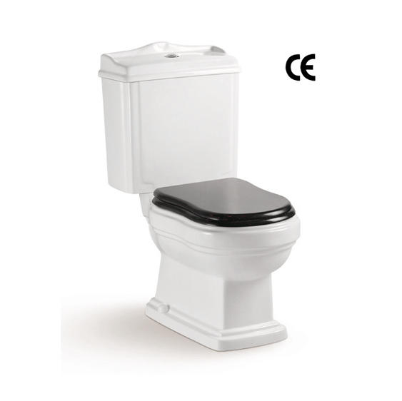 YS22209S Retrodesign 2-osainen keraaminen wc, tiiviisti kytketty P-trap-wc;