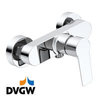 3187-20 DVGW-sertifioitu, messinkihana yksivipu kuuma/kylmä vesi seinään asennettava suihkuhana